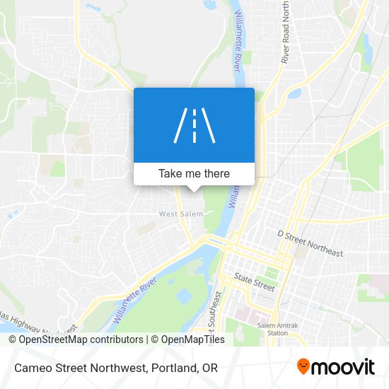 Cameo Street Northwest map