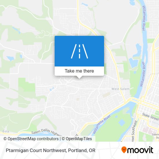 Ptarmigan Court Northwest map