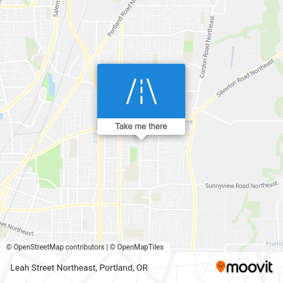 Leah Street Northeast map