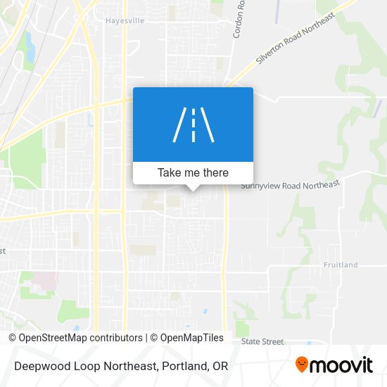 Deepwood Loop Northeast map
