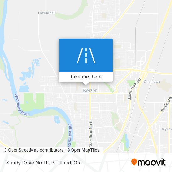 Mapa de Sandy Drive North