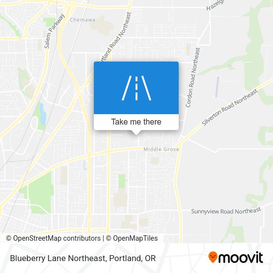 Mapa de Blueberry Lane Northeast