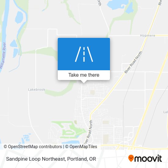 Sandpine Loop Northeast map