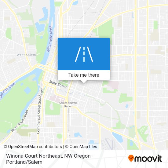 Mapa de Winona Court Northeast