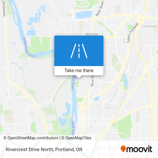 Rivercrest Drive North map