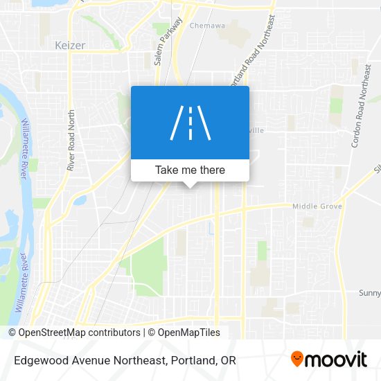 Edgewood Avenue Northeast map