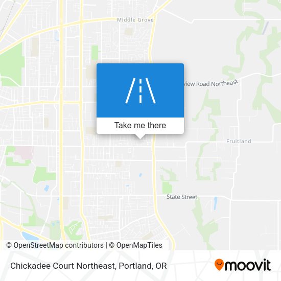 Chickadee Court Northeast map