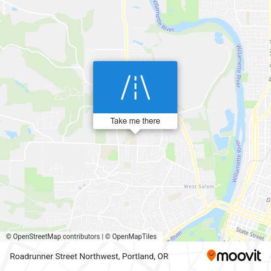 Mapa de Roadrunner Street Northwest