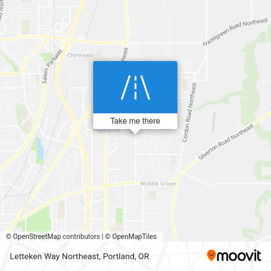 Mapa de Letteken Way Northeast