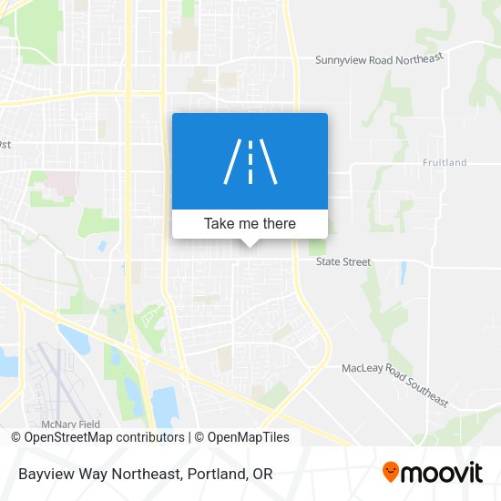 Bayview Way Northeast map