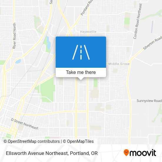 Mapa de Ellsworth Avenue Northeast