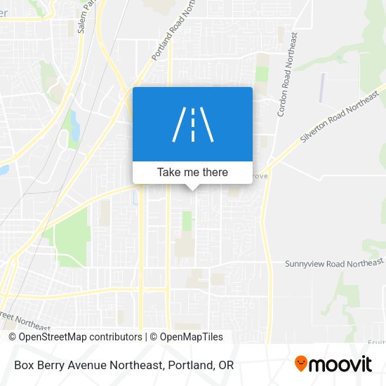 Mapa de Box Berry Avenue Northeast