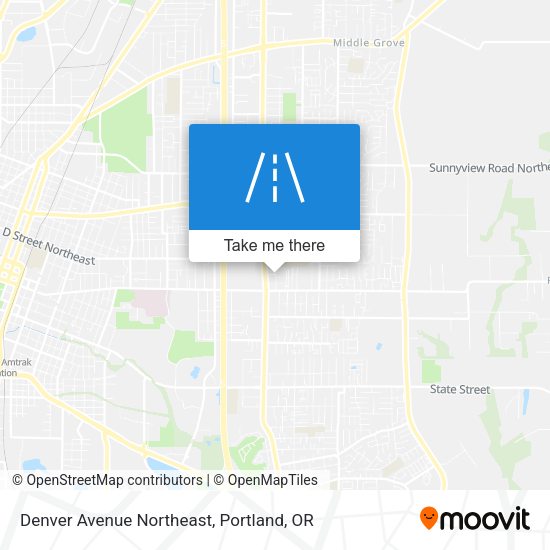 Denver Avenue Northeast map