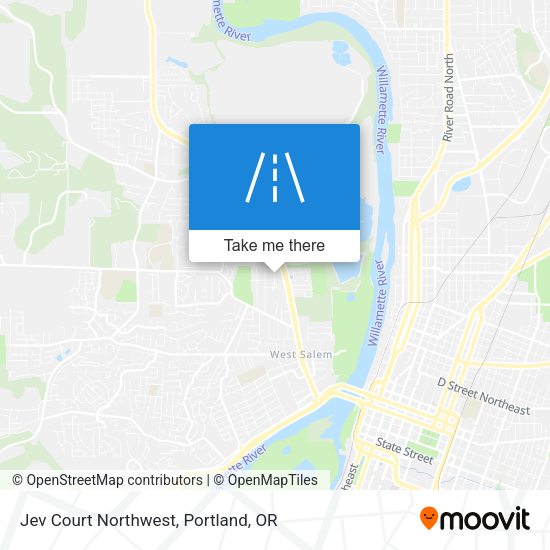 Mapa de Jev Court Northwest