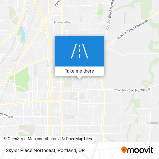 Skyler Place Northeast map