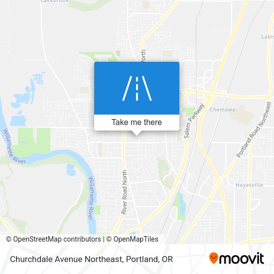 Churchdale Avenue Northeast map