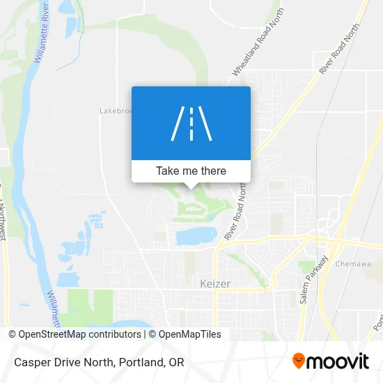 Casper Drive North map
