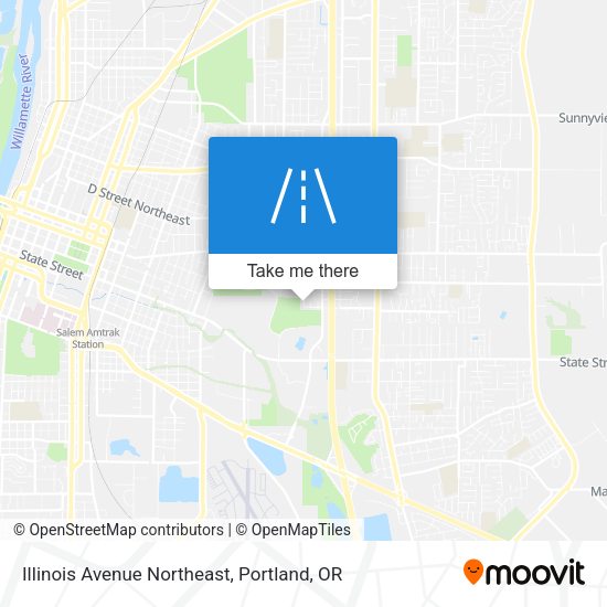 Mapa de Illinois Avenue Northeast