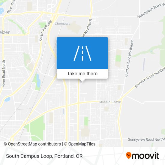 Mapa de South Campus Loop