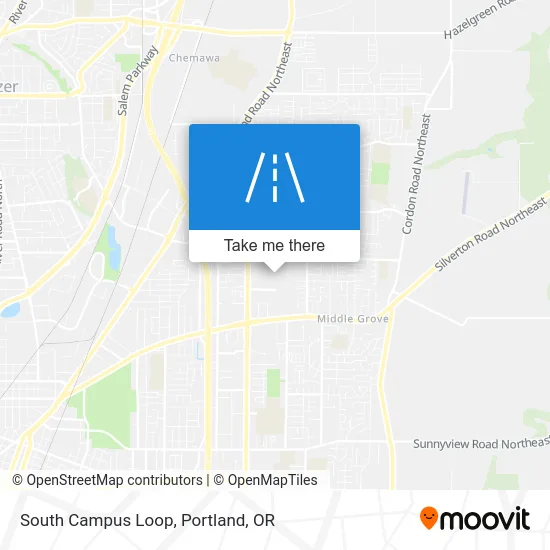 South Campus Loop map