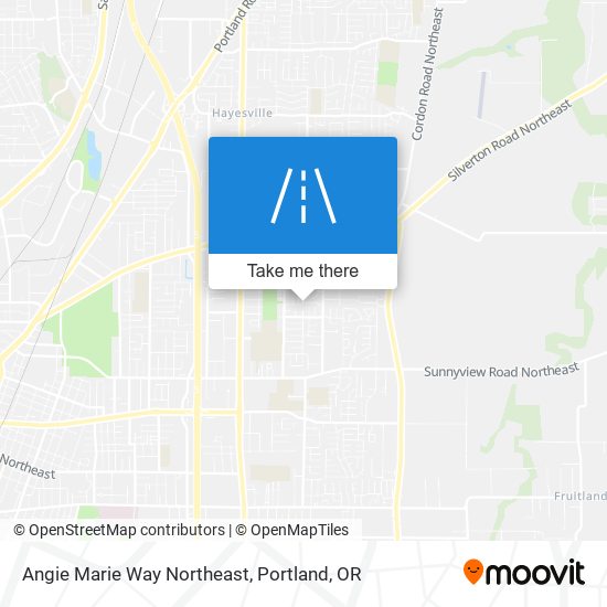 Angie Marie Way Northeast map