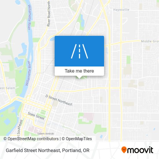 Garfield Street Northeast map