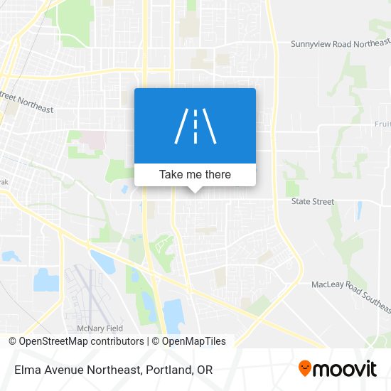 Elma Avenue Northeast map