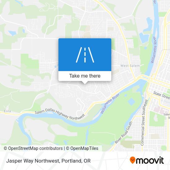 Mapa de Jasper Way Northwest