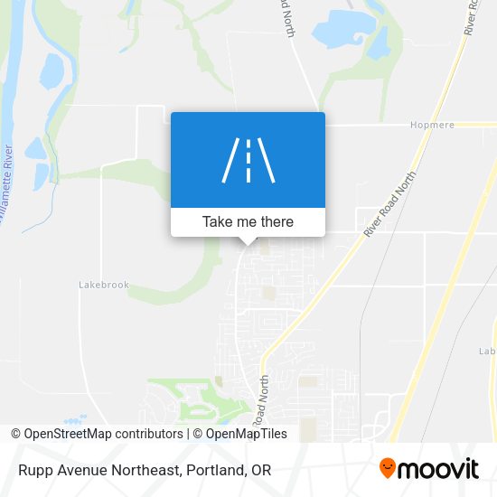 Mapa de Rupp Avenue Northeast