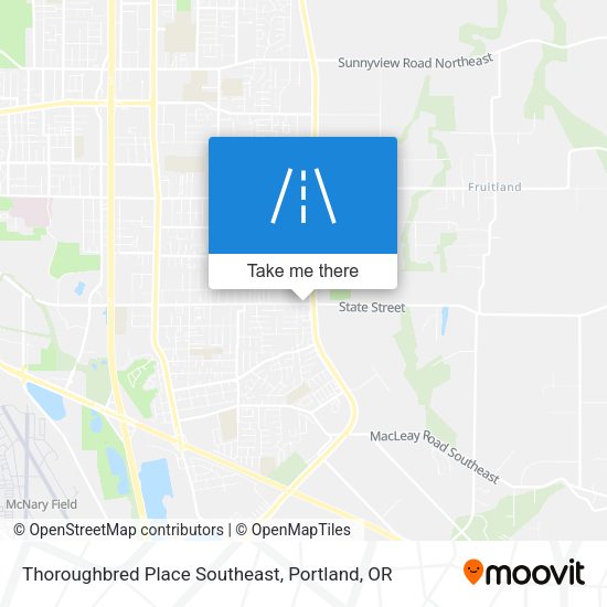 Thoroughbred Place Southeast map