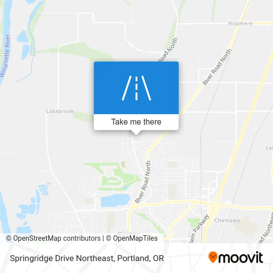 Springridge Drive Northeast map