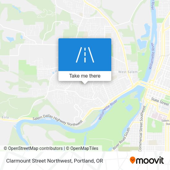 Clarmount Street Northwest map