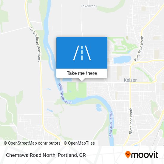 Mapa de Chemawa Road North