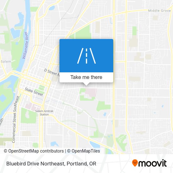 Bluebird Drive Northeast map