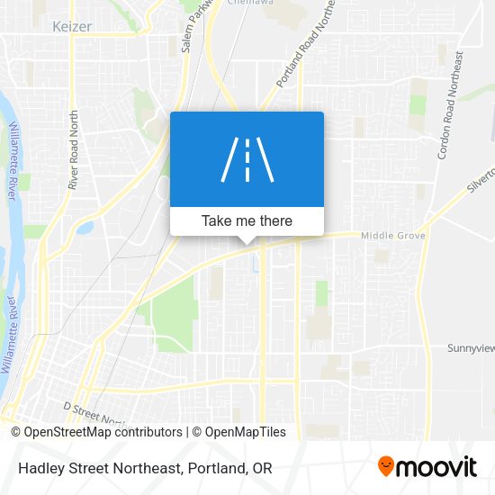 Mapa de Hadley Street Northeast