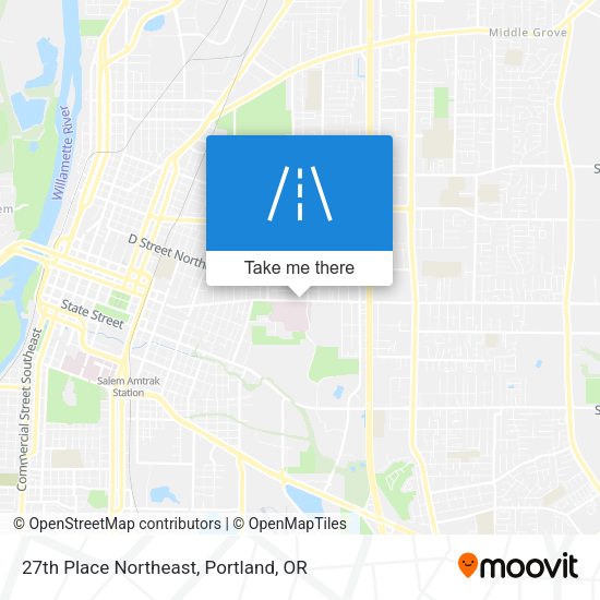 27th Place Northeast map