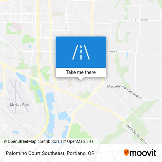 Palomino Court Southeast map
