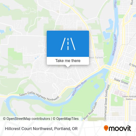 Hillcrest Court Northwest map