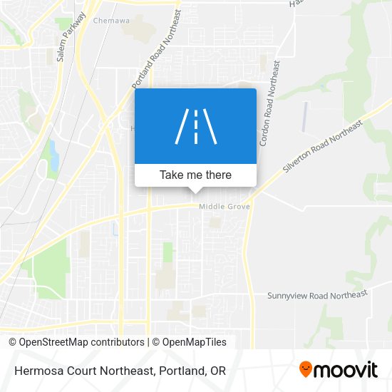 Hermosa Court Northeast map