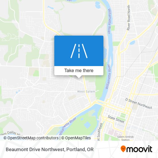 Beaumont Drive Northwest map
