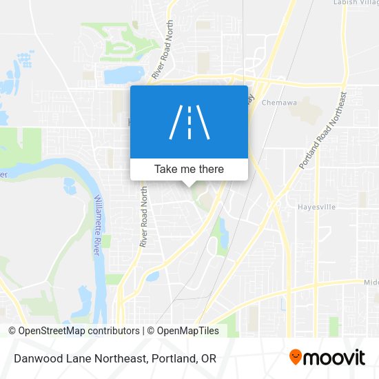 Mapa de Danwood Lane Northeast