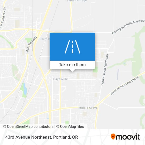 Mapa de 43rd Avenue Northeast