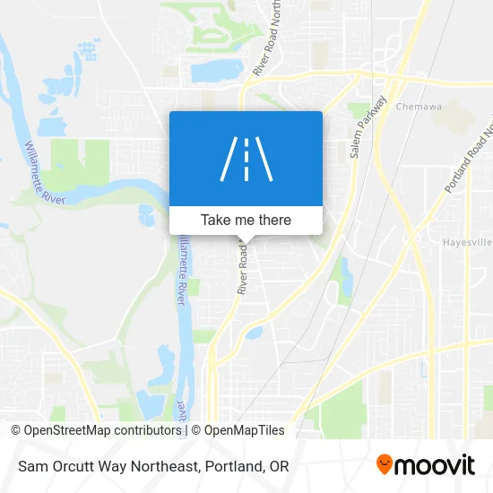 Sam Orcutt Way Northeast map