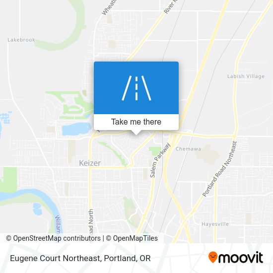 Mapa de Eugene Court Northeast