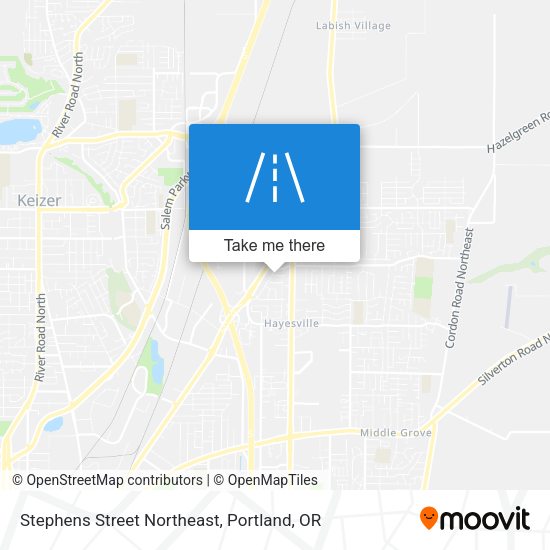 Stephens Street Northeast map