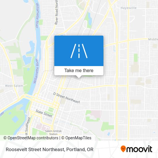 Roosevelt Street Northeast map