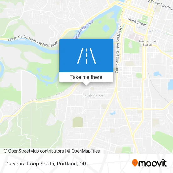 Cascara Loop South map