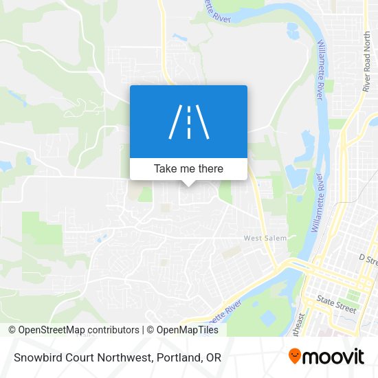 Snowbird Court Northwest map