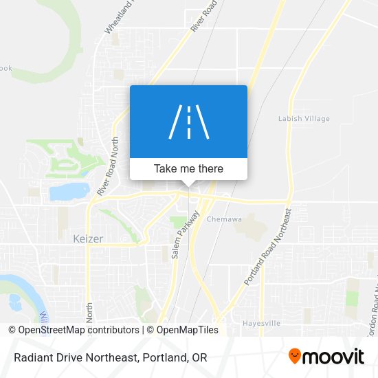 Mapa de Radiant Drive Northeast