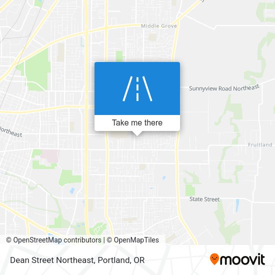 Dean Street Northeast map